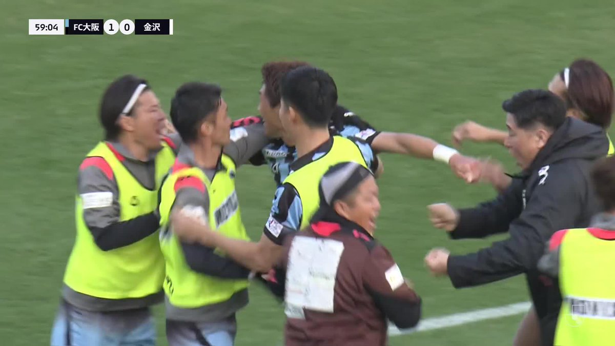 押し込んだ島田拓海のゴールが決勝点✨️ 🎦 ゴール動画 🏆 明治安田Ｊ２昇格プレーオフ２０２５ 準決勝 🆚 FC大阪vs金沢 🔢 1-0 ⌚️ 60分 ⚽️ 島田 拓海（FC大阪） #Ｊリーグ