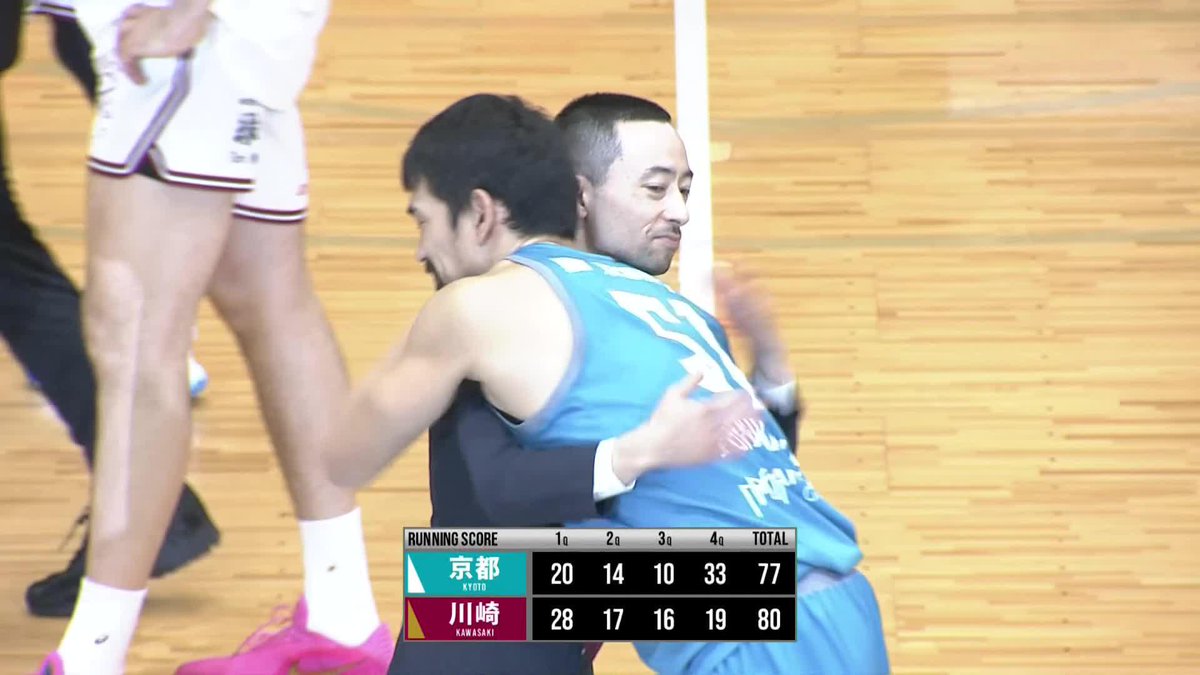 【試合終了】 りそなグループ B.LEAGUE 2025-26 B1リーグ戦 第12節GAME2(20/60) 77 京都ハンナリーズ 80 川崎ブレイブサンダース ボックススコア
