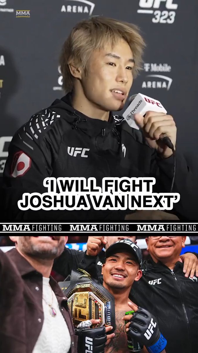 Tatsuro Taira already has his eyes on the new #UFC flyweight champion Joshua Van after #UFC323: "I will fight Joshua Van next. … I will be champion soon."