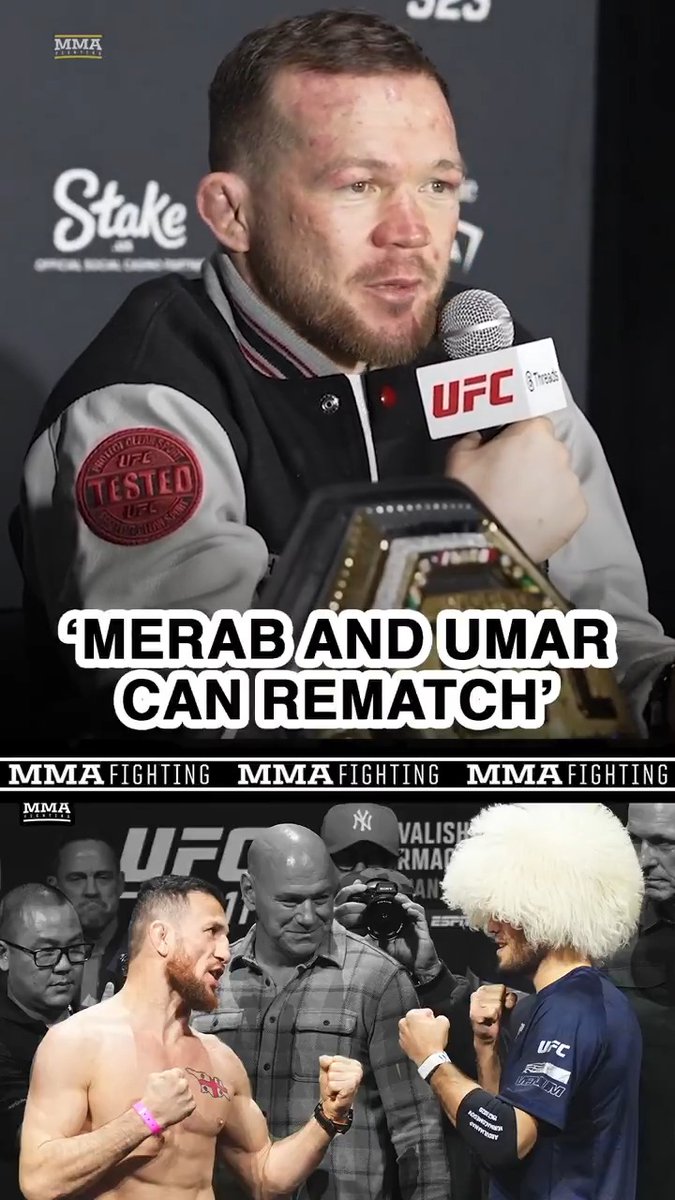 Petr Yan suggests Merab Dvalishvili and Umar Nurmagomedov rematch to determine the next challenge for his new #UFC title: "For me to get the opportunity to fight for the belt again, the UFC made me fight three more fights."