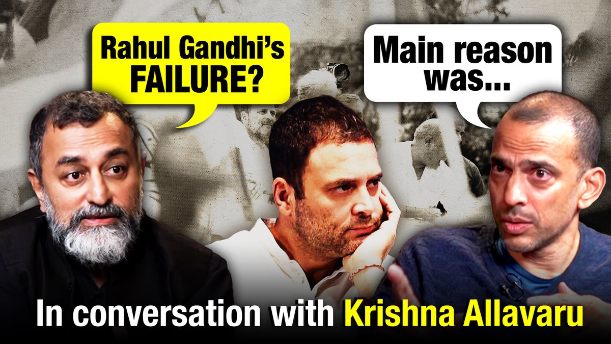 What a fantastic interview by Krishna Allavaru - such clarity of thought Rahul Gandhi Rahul Gandhi Congress must immediately elevate him to Chief In-Charge of all state elections & 2029 General Elections He will do wonders 👏👏👏❤️