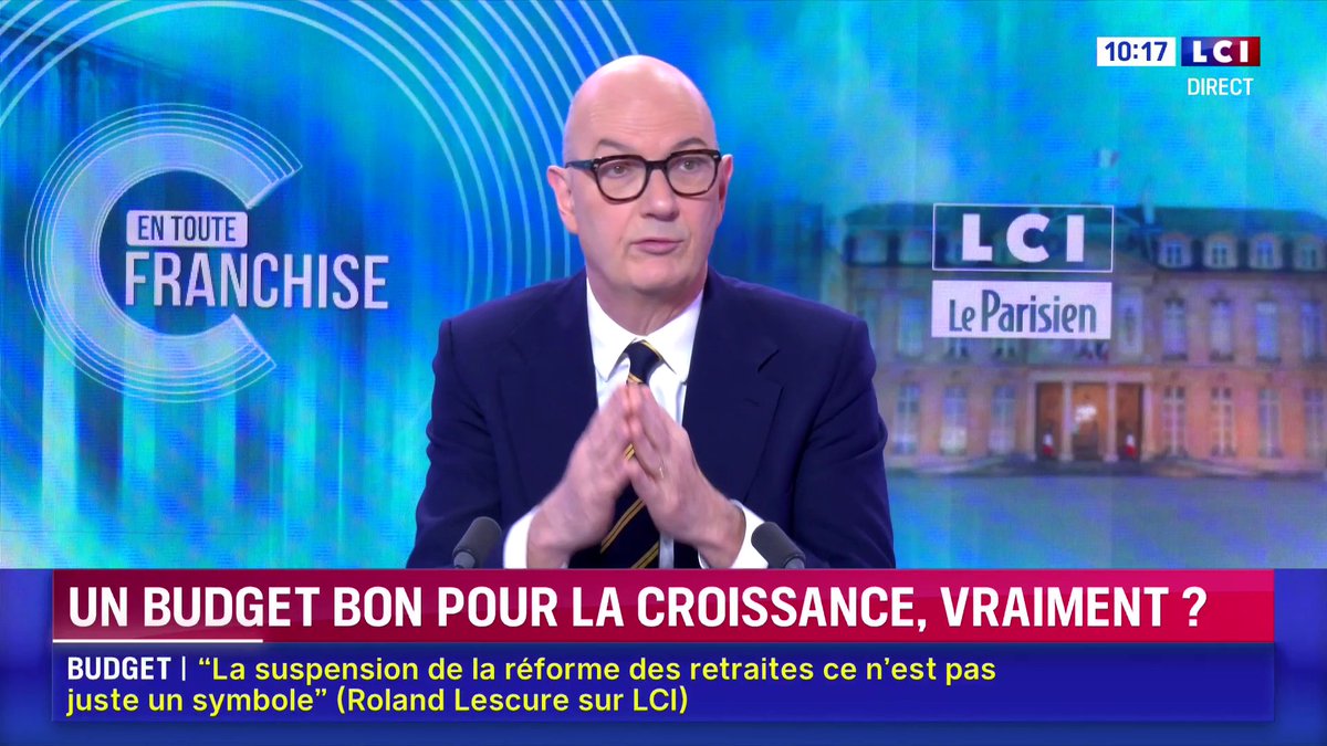 🔴 "On va très probablement dépasser la prévision de croissance du gouvernement pour cette année", Roland Lescure, ministre de l'Économie et des Finances qui table sur 0,8% de croissance en 2025