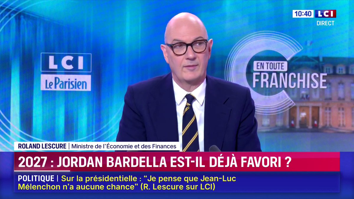Économie : Jordan Bardella et le Rassemblement national "c'est fake news et compagnie. J'ai un vrai sujet de crédibilité économique", Roland Lescure, ministre de l'Économie et des Finances