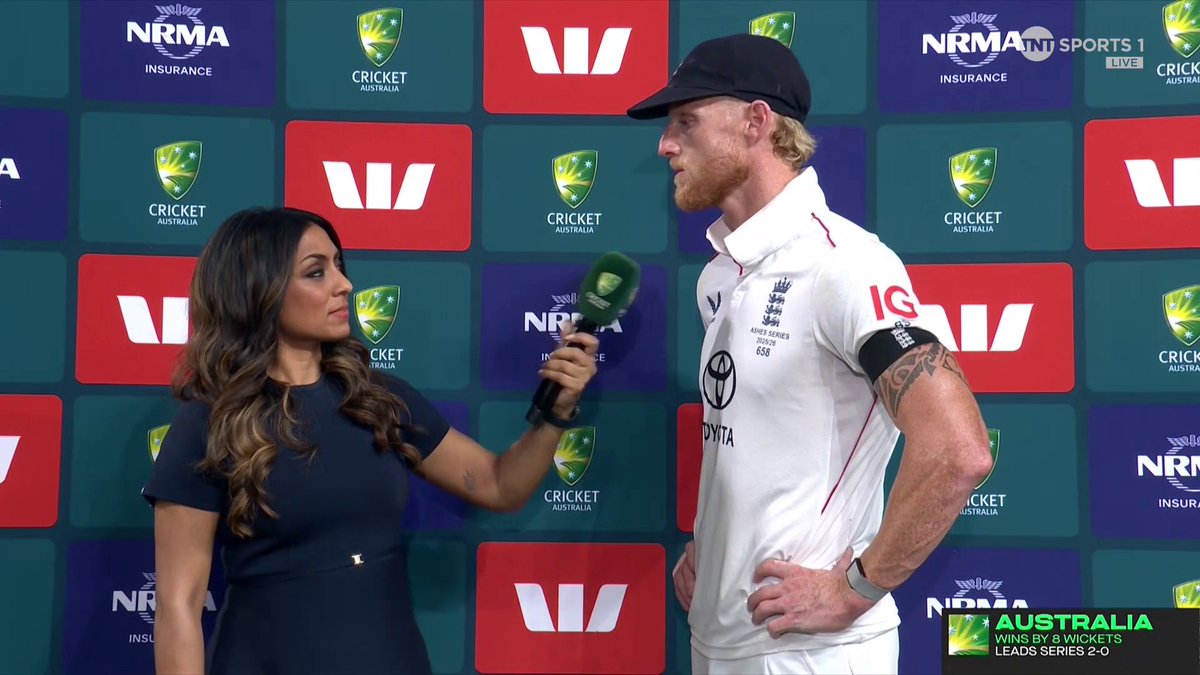 🗣 "They say Australia isn't a place for weak men. We need to find something." Ben Stokes speaks after losing the first two tests at #TheAshes ⚱