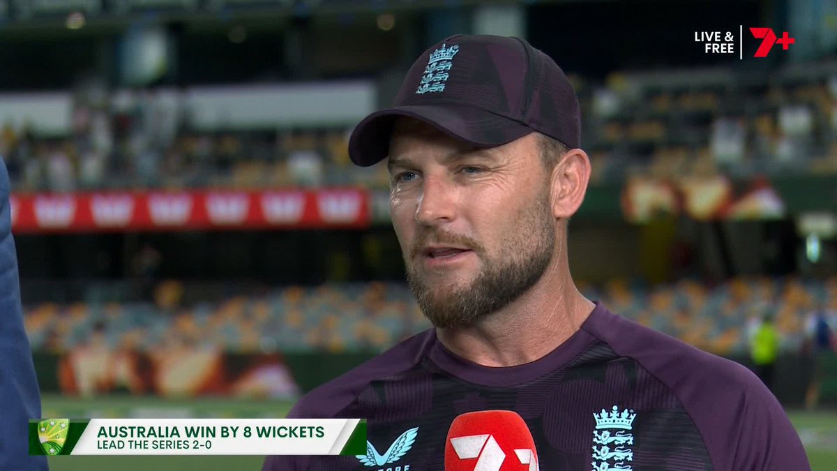 "Leading into this Test match, I actually think we over prepared to be honest." - Brendon McCullum talks about England's approach heading into Brisbane and whether it'll change for Adelaide #Ashes