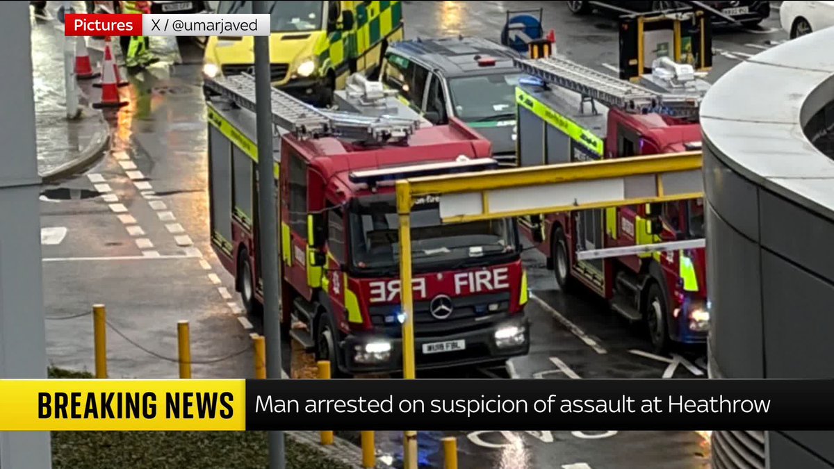 BREAKING: One man has been arrested after a number of people were sprayed with a 'form of pepper spray' at Heathrow Airport, the Metropolitan Police say. Sky's emma birchley is following the details. 📺 Sky 501 and YouTube