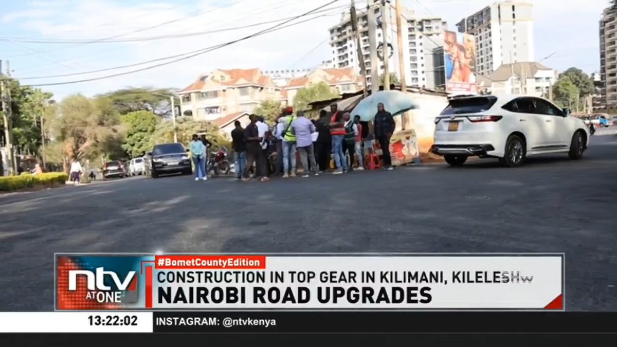 Nairobi’s road upgrade drive is gaining pace, with newly completed works in Kilimani and Kileleshwa marking the latest push in the county’s ward-by-ward restoration plan. #NTVAtOne Zainab Ismail