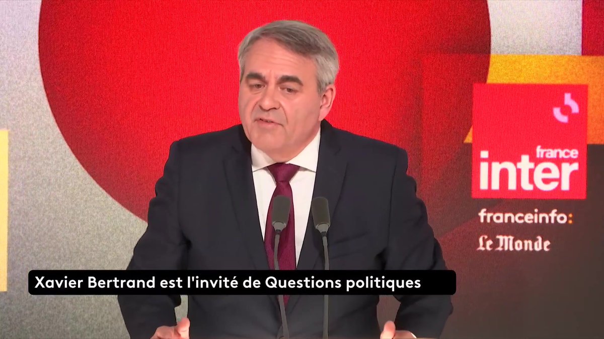 Les Français sont-ils tentés par "essayer le RN" ? "Je ne le crois vraiment pas", assure Xavier Bertrand. #QuestionsPol