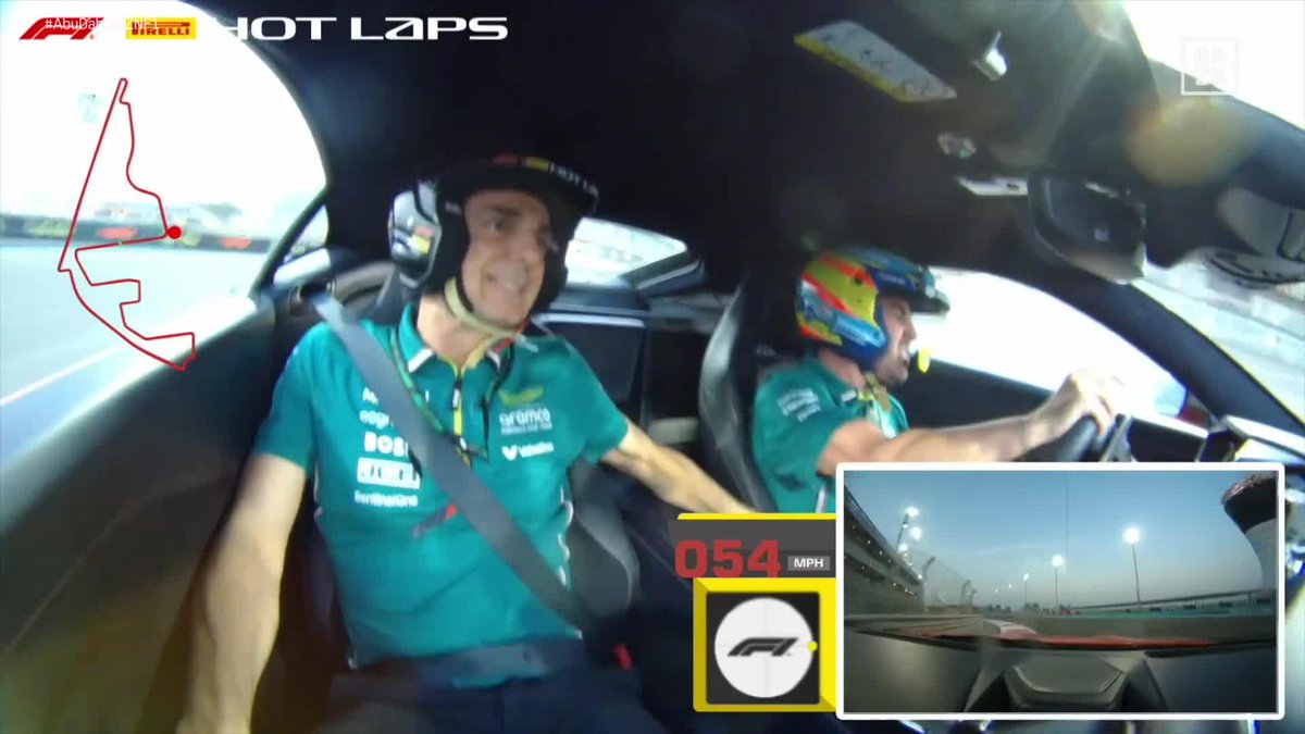 "Frena cabr****o". No me subo más" 😂🔥 Pedro de la Rosa sufriendo en la hotlap con Fernando Alonso 🏎️ #AbuDabiDAZNF1 🇦🇪