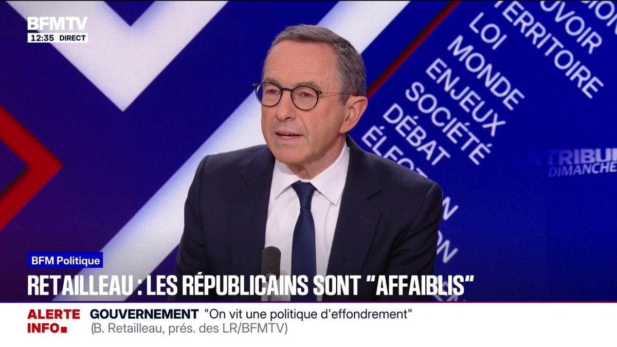 "Je n'ai jamais combattu le RN par l'anathème": Bruno Retailleau (LR) souhaite que "l'union des droites se fasse par le terrain, dans les urnes"