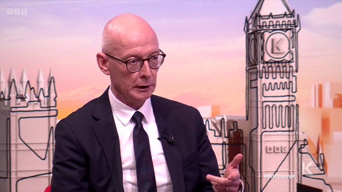 “I doubt they should be off work” Work and Pensions Secretary Pat McFadden responds to the rise in young people who are economically inactive due to mental health and says the response should not be “benefits, where you're written off" #BBCLauraK