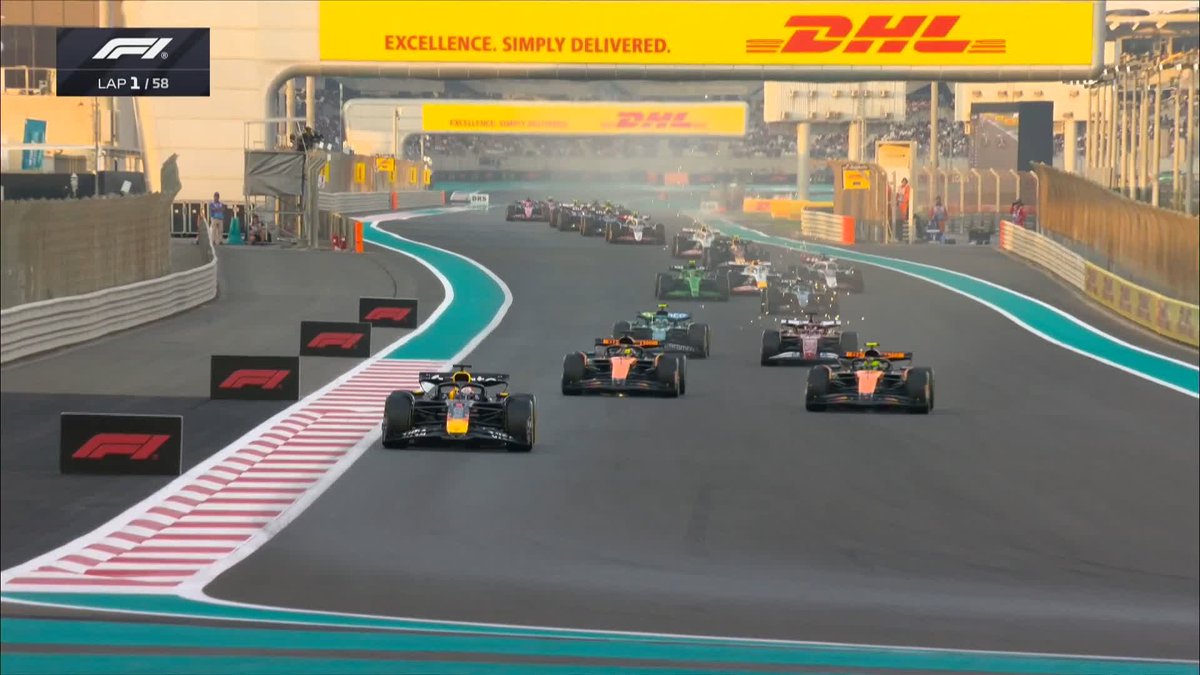 LIGHTS OUT IN ABU DHABI 🚥 Oscar Piastri PASSES Lando Norris to claim second place!