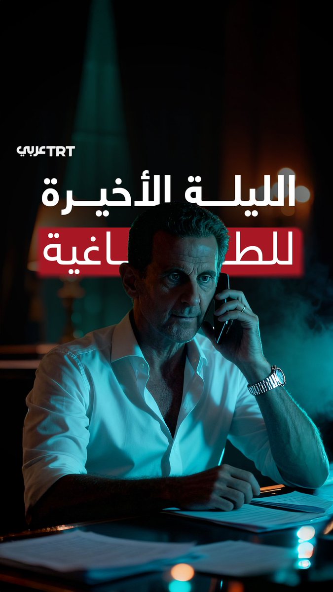 كذب على قادة جيشه، وأخفى هروبه حتى عن شقيقه.. في هذا الفيديو نحاكي بالذكاء الصناعي ما جرى في الليلة الأخيرة لبشار الأسد قبل فراره من #سوريا، لينتهي حكم عائلته بعد 54 عاماً من الاستبداد والظلم.