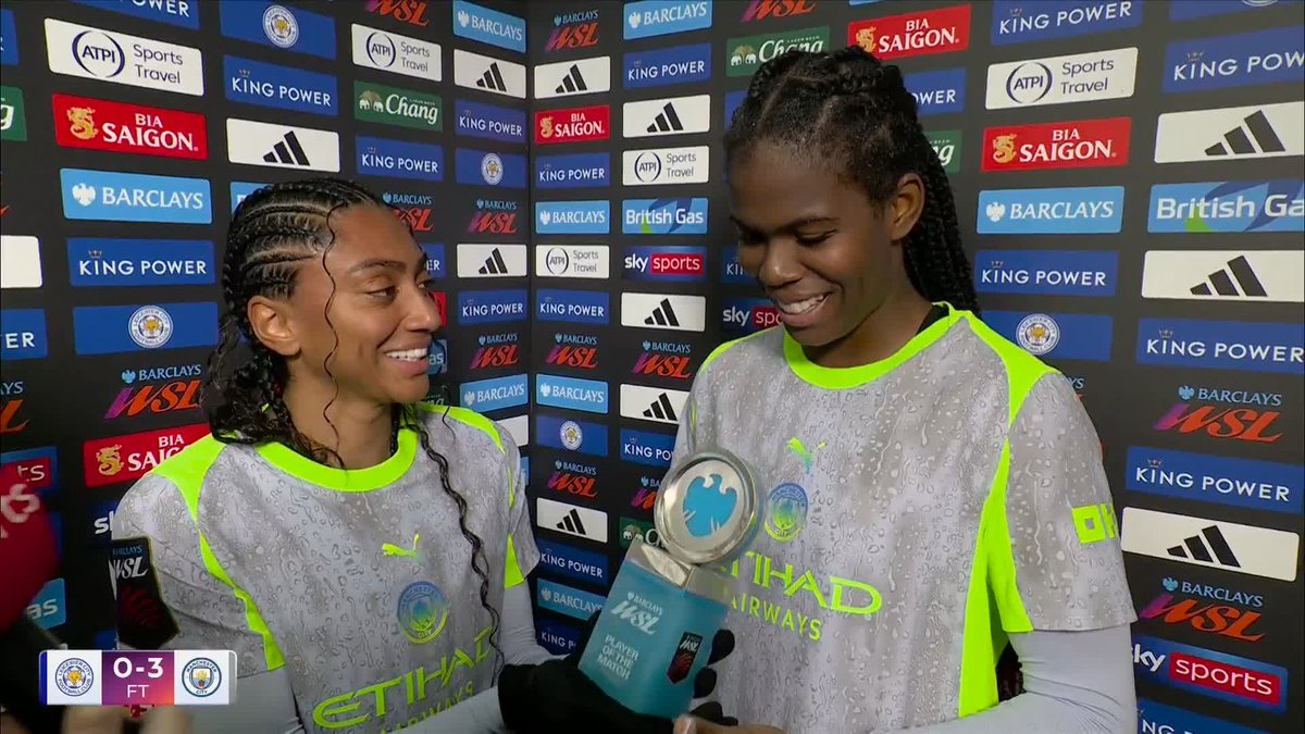 🗣️ "I back myself against anyone!" Khadija Shaw and Kerolin reflect on a HUGE win for Manchester City! 🤩