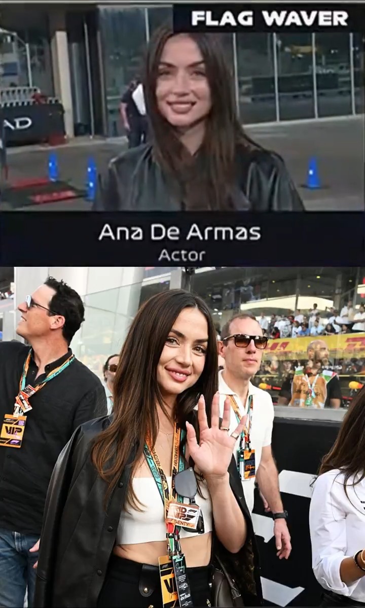 "Ana de Armas": Por su presencia en el #AbuDhabiGP