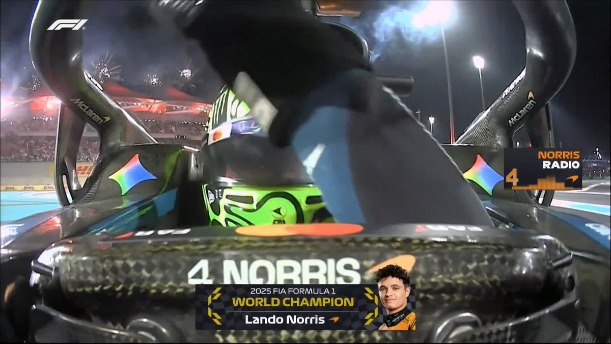 Lando Norris, you are the 2025 F1 World Champion 🏆🥹