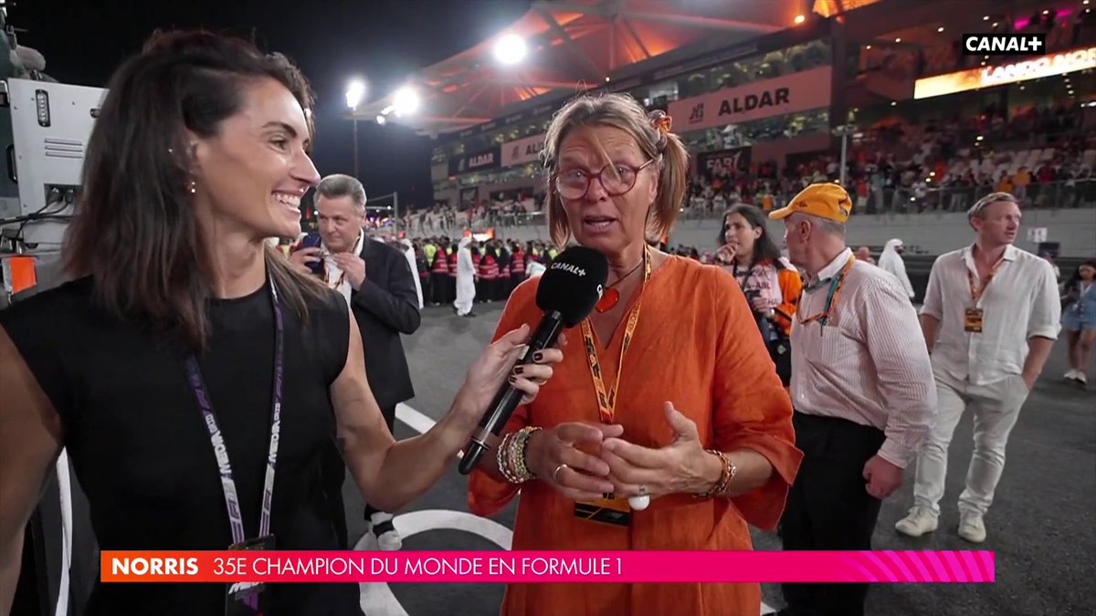 🗣️ « C’est un rêve devenu réalité » Les mots touchants de Cisca Wauman, la mère de Lando Norris 🥹 #AbuDhabiGP #F1