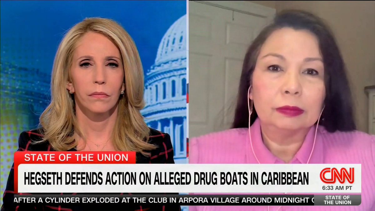 Democrat Tammy Duckworth is CALLED OUT by CNN for lying about the drug strikes: CNN: "Have you seen the video?" DUCKWORTH: "I have seen the video..." CNN: "I just want to make sure...you have seen the classified video..." DUCKWORTH: "No...I have not seen the actual video."