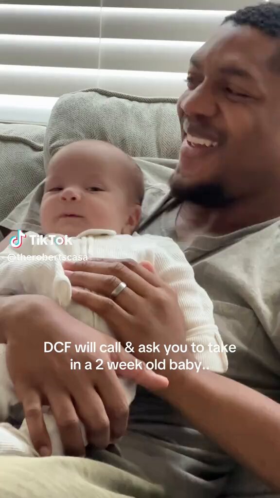 He took in a 2 week old baby, that baby is a cute toddler now 😊🥺
