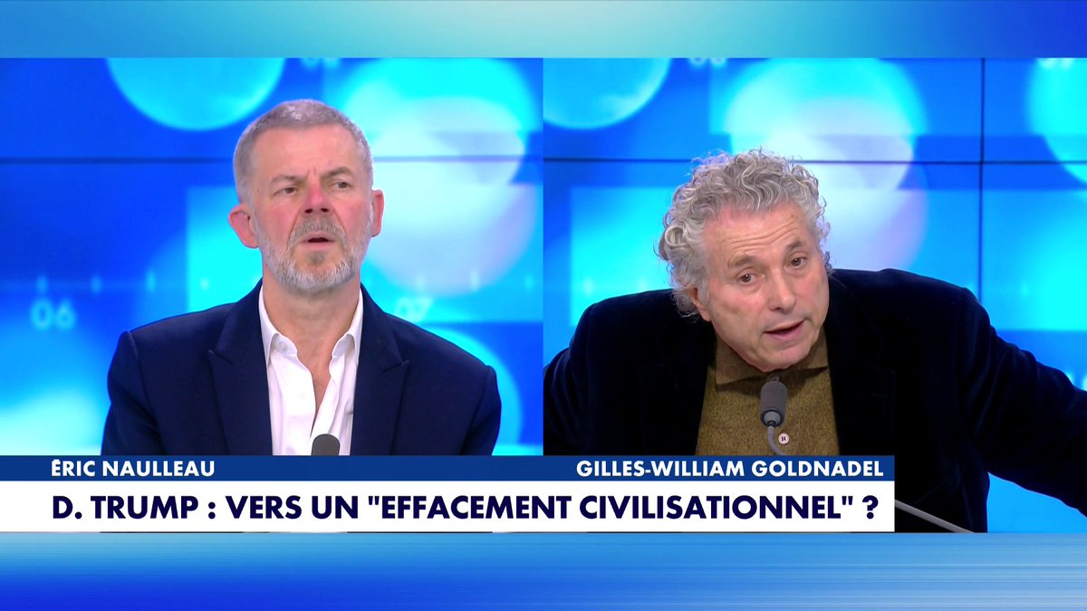 L'avocat Gilles-William Goldnadel réagit à la mise en garde de Donald Trump : «Donald Trump est vulgaire, il ment, il est totalement épris de lui. (...) Mais sur l'Europe, il a entièrement raison» dans #FaceaFace