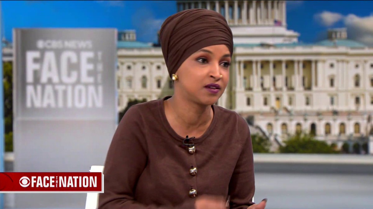 Rep. Rep. Ilhan Omar Omar says she is “pretty confident at the moment” that claims linking Minnesota’s COVID-era welfare fraud to terrorism are false. She says that those prosecuted “have been sentenced” and that if stolen money were going to terrorism that “is a failure of the FBI and our court system in not figuring that out.” “If money from U.S. tax dollars is being sent to help with terrorism in Somalia, we want to know," Omar told Margaret Brennan. "We want those people prosecuted. We want to make sure that doesn’t ever happen again."