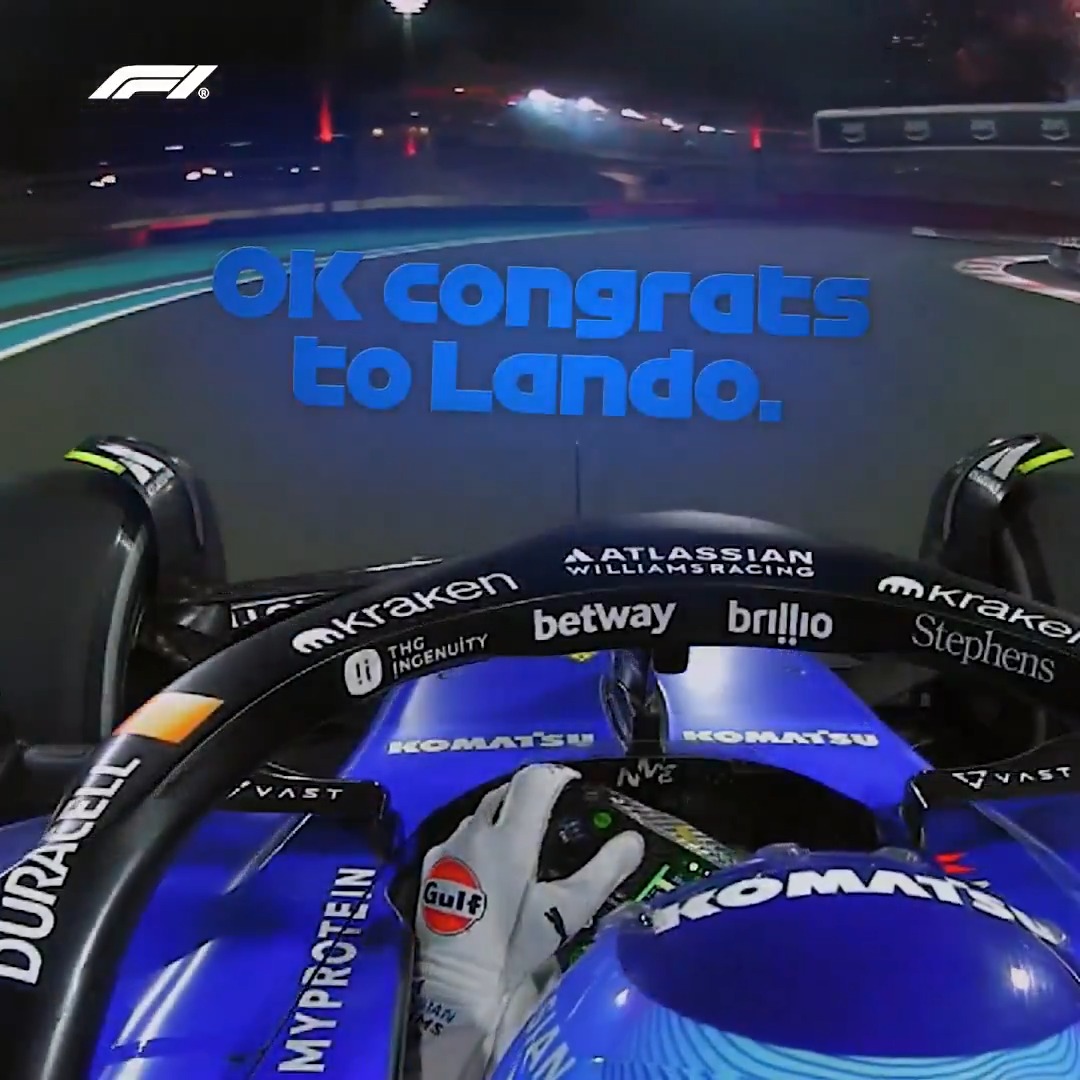 C A R L A N D O ! 💙🧡 #F1 #AbuDhabiGP