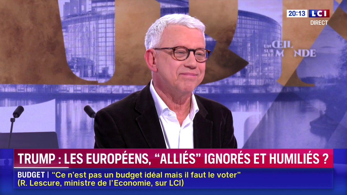 🗣️ « À force d’être gentil avec M. Trump, à force de le flatter, à un moment on n’est plus pris au sérieux », estime Bruno Tertrais. 📺 Un Œil sur le Monde avec Margot Haddad