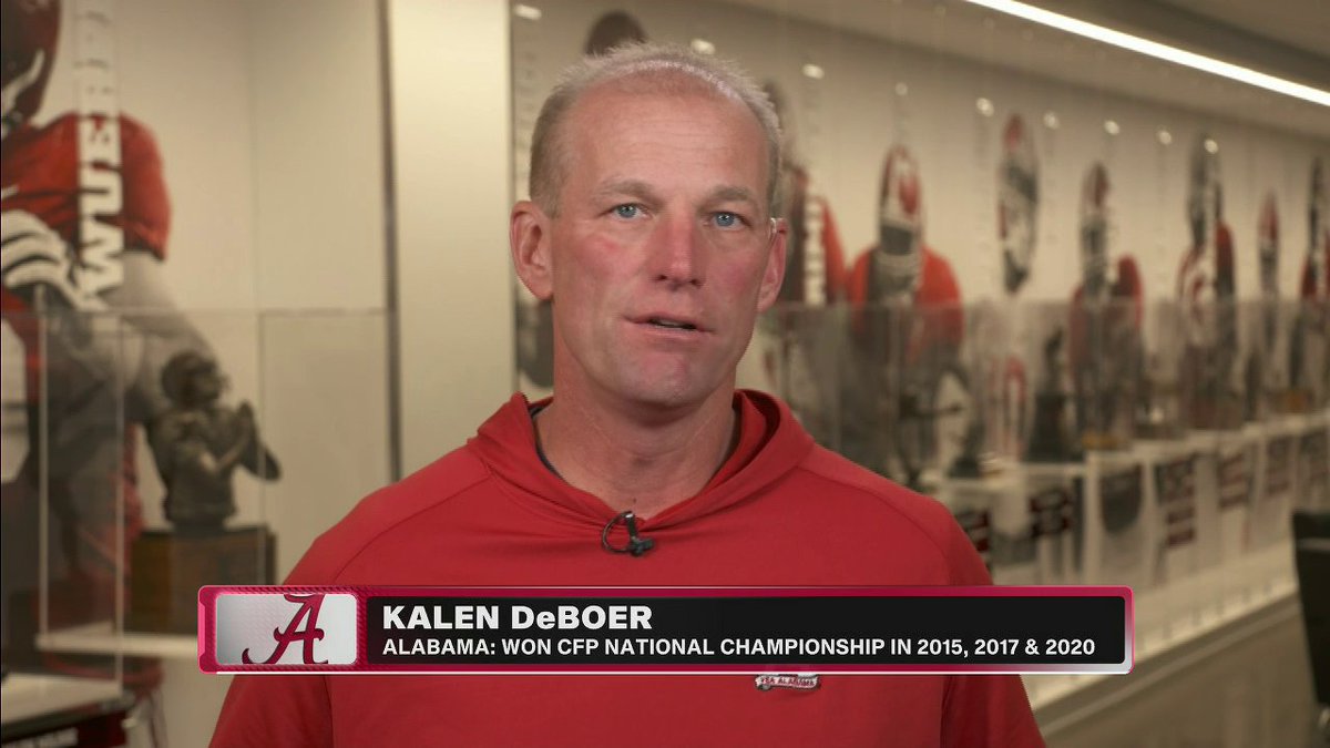 Alabama coach Kalen DeBoer spoke with Rece Davis about what it was like waiting to hear that the Crimson Tide would be playing in the CFP.