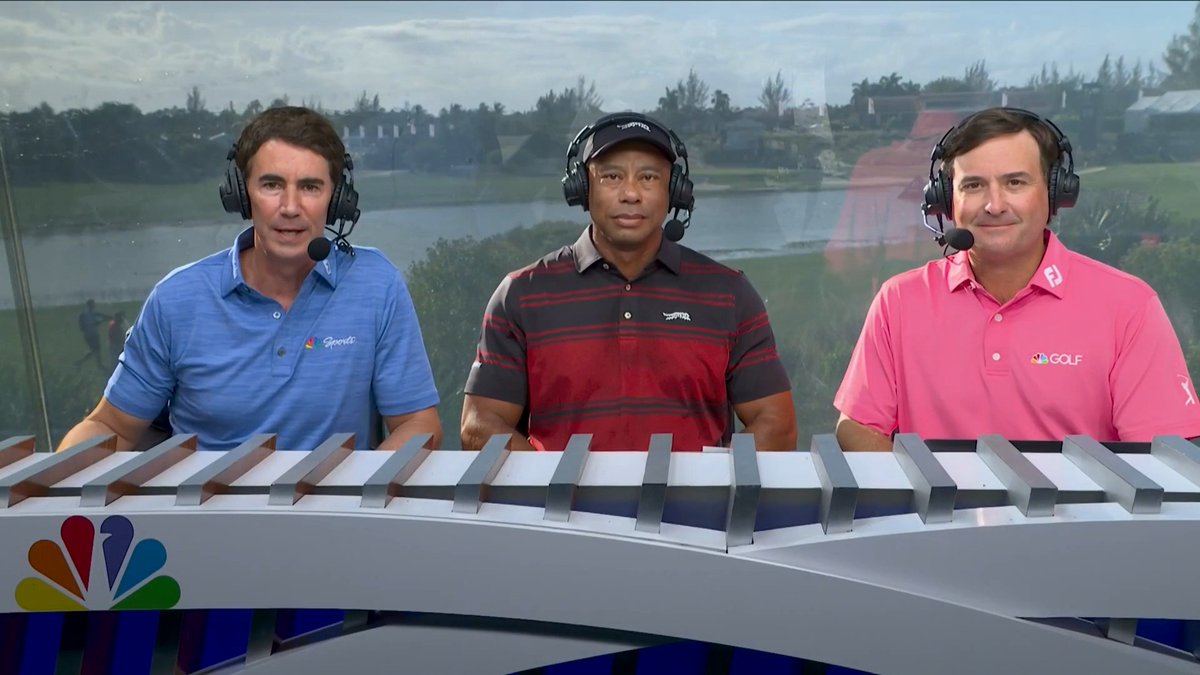 The one and only Tiger Woods joins Terry and Kiz in the booth to call some golf at the Hero World Challenge. 🐅🤝 📺 NBC & Peacock