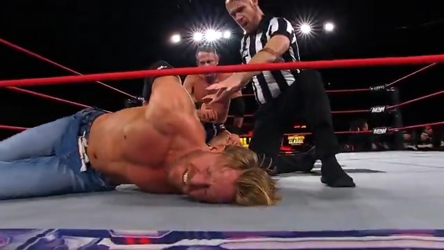 The Conglomeration's @OrangeCassidy and a very focused @RoderickStrong fought for their first points in the #AEWContinentalClassic Blue League! Watch the #AEWCollision replay RIGHT NOW on @SportsOnMAX!