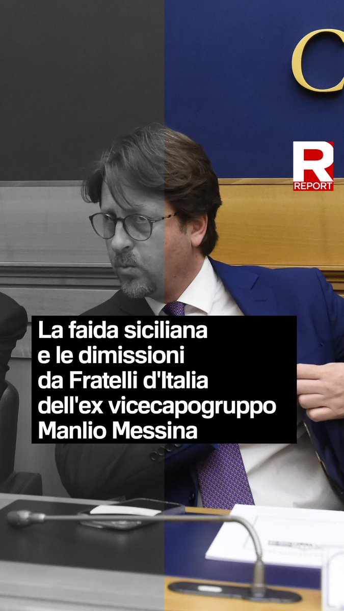 La faida siciliana e le dimissioni da Fratelli d'Italia dell'ex vice capogruppo Manlio Messina. Segui #Report ora in diretta su #Rai3👇