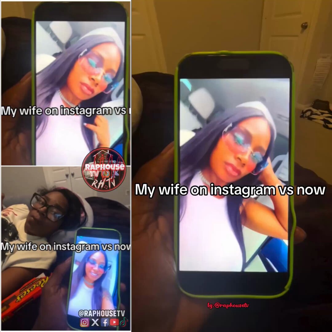 Man is going viral after showing his wife on instagram vs in person 😩📲