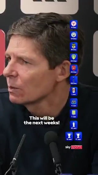 Safe to say Oliver Glasner has his Christmas schedule memorised! 😅🗓️