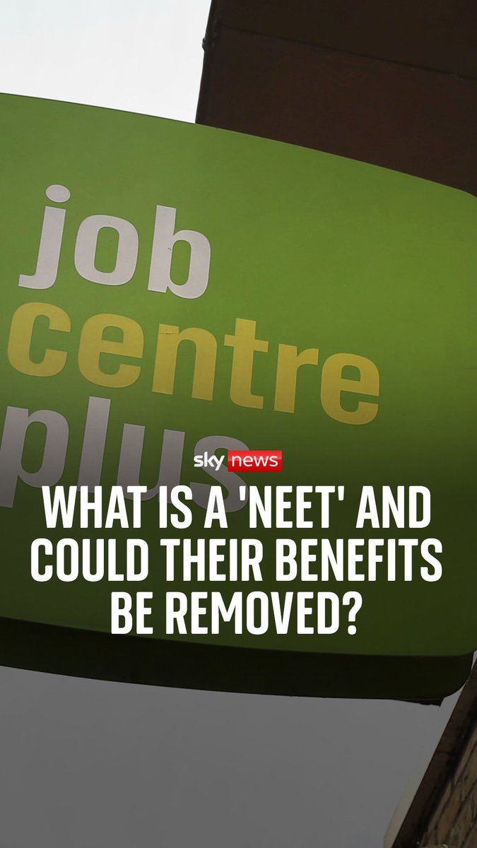 What is a 'NEET' and could the government remove their benefits? The government has announced an £820m package aimed at helping almost one million young people get off benefits and into work. Sky's Ashish Joshi reports. Read more here: