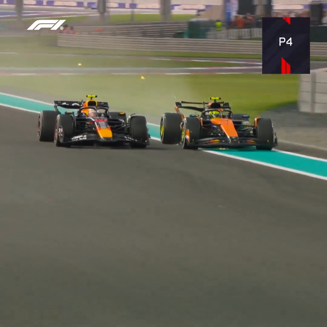 With work to do following his first pit stop, Lando Norris wasted no time making his way back through the field from P9 to P3 💪 #F1 #AbuDhabiGP