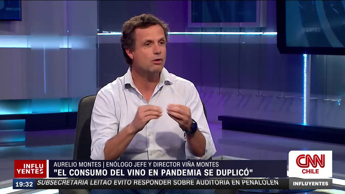 #InfluyentesCNN | Aurelio Montes, enólogo jefe y director de Viña Montes, por disminución en consumo de vino: "Es un reacomodo de un estilo de vida. La gente sigue tomando vino" 📡 💻