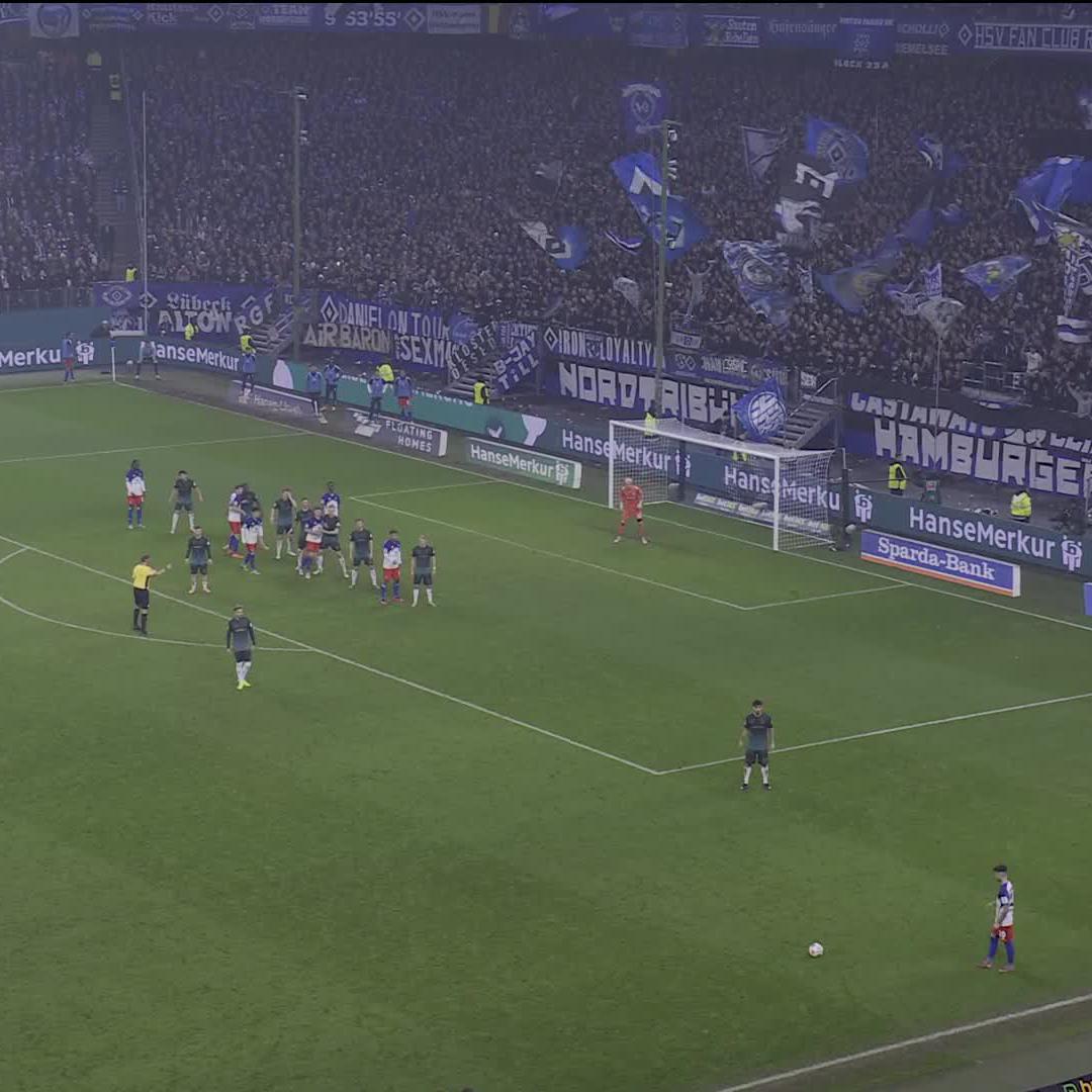 Vuskovic mit einem komplett absurden Hackentor im Nordderby #Bundesliga #DAZNmoment #HSVSVW
