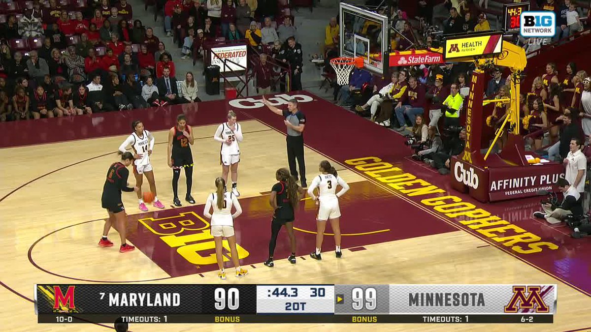 Watch Maryland Women’s Basketball erase a nine-point deficit in the final minute to win in double-OT ⬇️
