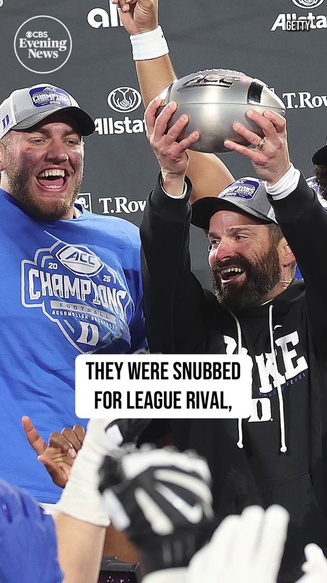 The NCAA released its 12-team bracket for the college football playoffs — and the selection committee is facing some criticism from fans of teams like ACC champion Duke, which was left out.