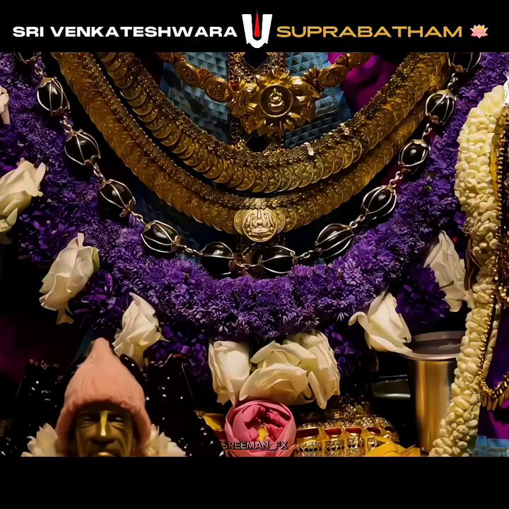 Begin your day with the divine darshan of Bhagvān Venkateshwara 🥹😇