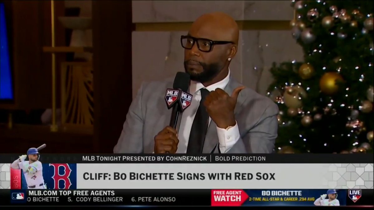 .cliff floyd's bold #WinterMeetings prediction = Bo Bichette to the Red Sox! MLB Network + CohnReznick