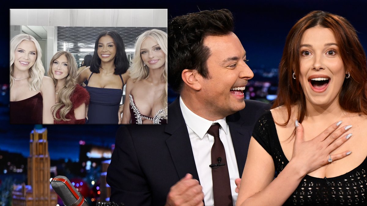 Millie Bobby Brown gets a special surprise from MomTok 👀 The Secret Lives of Mormon Wives #FallonTonight
