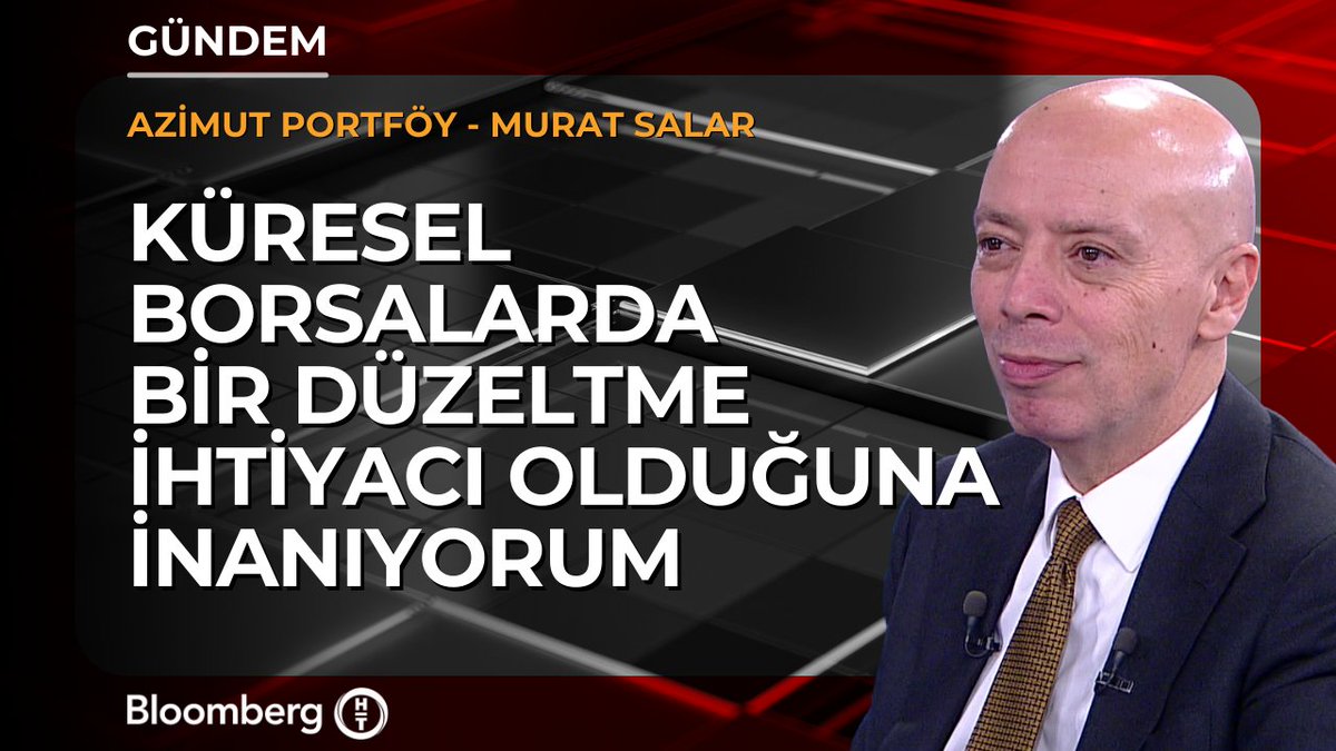 Azimut Portföy - Murat Salar: 📍 Küresel borsalarda bir düzeltme ihtiyacı olduğuna inanıyorum
