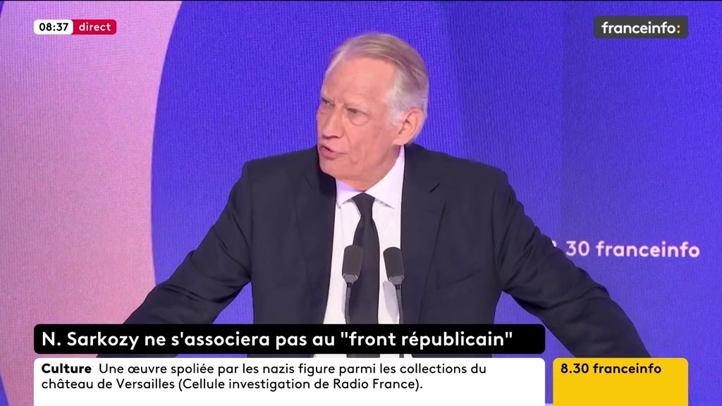 🔴 Le RN appartient-il à l'arc républicain ? ➡️ "Les idées qu'ils portent sont des idées qui conduisent à l'asservissement de la France et de l'Europe", dit Dominique de Villepin, ancien Premier ministre