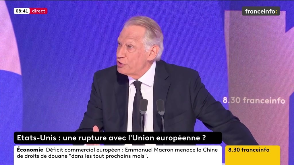 🔴 L'Europe face à la menace russe ➡️ "Personne ne fera croire à quiconque que l'Europe, avec ses 450 millions de personnes et ses budgets militaires, ne peut pas tenir tête à la Russie, qui n'a pu, en 3 ans, gagner que quelques km² face à l'Ukraine", dit Dominique de Villepin