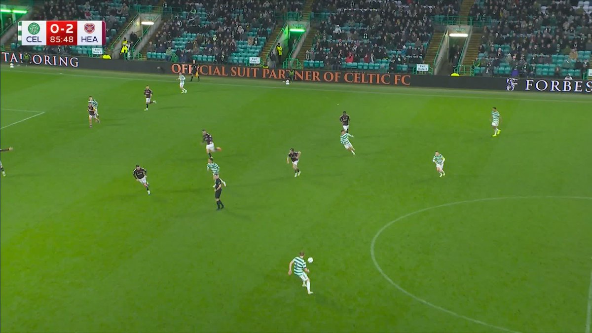 Left or right of the keeper and that's a goal, fine margins can decide games. I was surprised the ref only added on 4 minutes given the amount of subs, injuries &amp; blatant time wasting by Hearts. Celtic need to be better though.