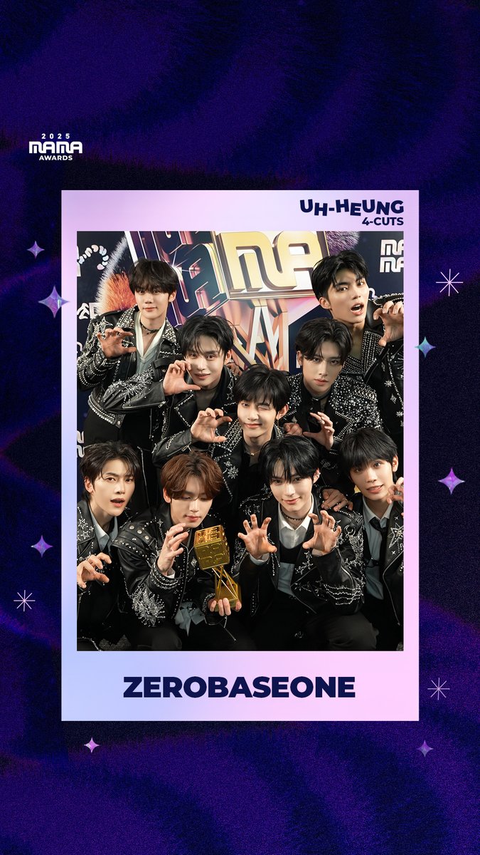 [#2025MAMA] UH-HEUNG 4-CUTS📸 ZEROBASEONE (제로베이스원) Congratulations, ZEROBASEONE! Share the glorious moment✨ 🏆 WORLDWIDE KCONers' CHOICE HEAR MY ROAR, UH-HEUNG 2025 MAMA AWARDS #MAMAAWARDS #2025MAMAAWARDS