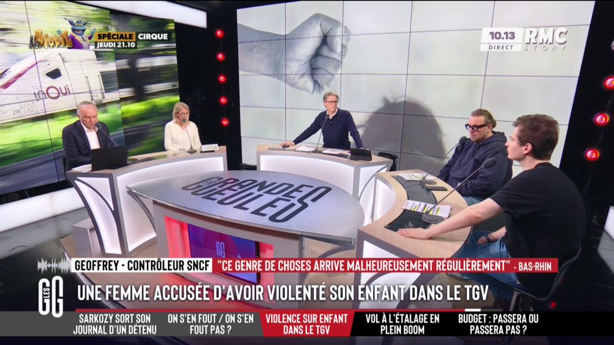 🚅 Une femme arrêtée à la descente d’un train après des violences sur son fils 📞 Geoffrey : "Dans les trains, on a tendance à avoir des gens pas très nets... J'ai eu le cas de quelqu'un qui se rapprochait dangereusement d'un enfant, qui lui touchait la main !" #GGRMC