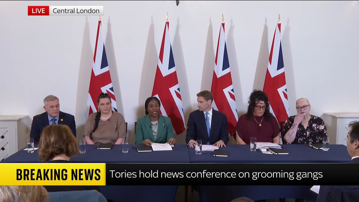"A national inquiry must leave no stone unturned" Conservative leader Kemi Badenoch unveils draft terms of references for an inquiry into grooming gangs 📺 Sky 501, Virgin 602, Freeview 233 and YouTube