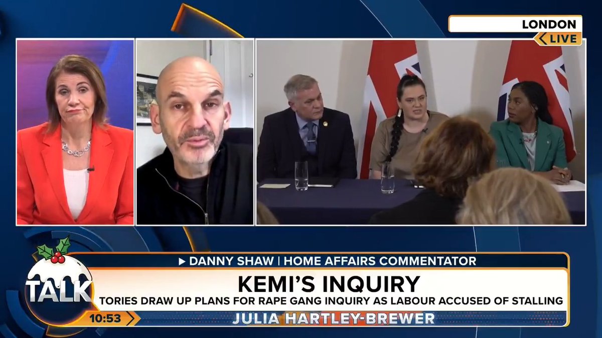 🚨Kemi Badenoch says a national inquiry into grooming gangs must "leave no stone unturned" and "consider the role of ethnicity and religion". "Why hasn't the Government gotten on with a national inquiry? Six months is a HELL of a long time. It is too big a delay." Julia Hartley-Brewer